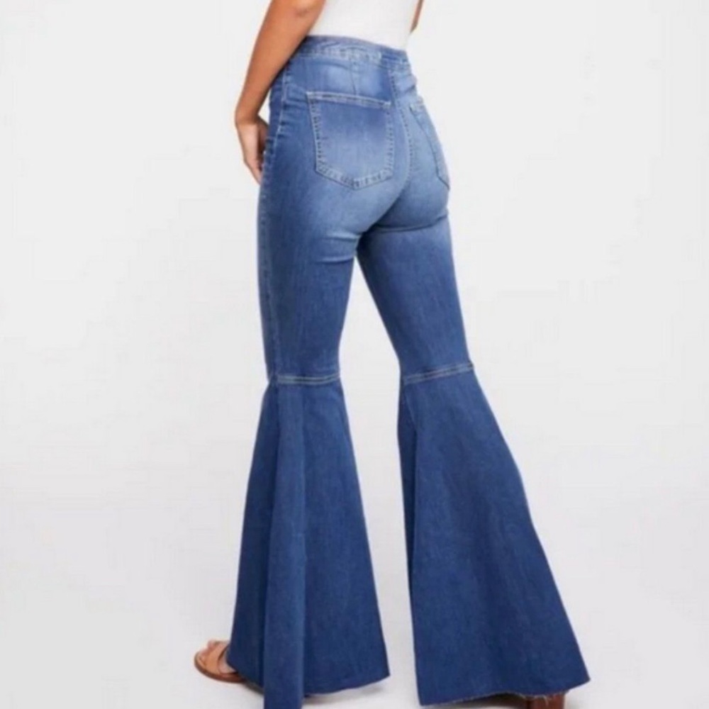 Free People Just Float On Flare Jeans SZ 26 - Picture 2 of 16